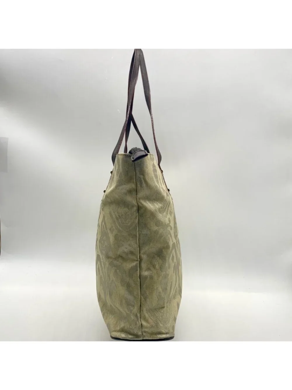 Stella And Dot Cream Geometric Print Tote